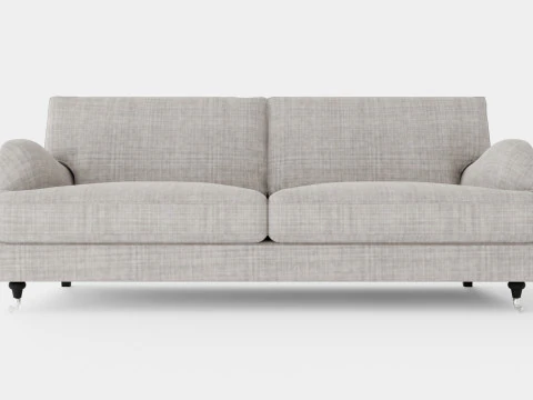 ハワード クラシック 3 5人掛けソファ グレー 3Dモデル