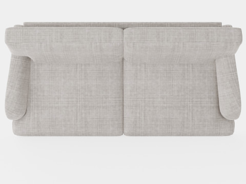 Howard Classic 3 5 Seater Sofa Gray 3Dモデル