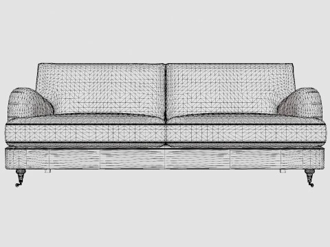 Howard Classic 3 5 Seater Sofa 3D Model