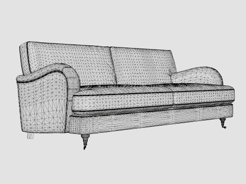 Howard Classic 3 5 Seater Sofa 3D Model