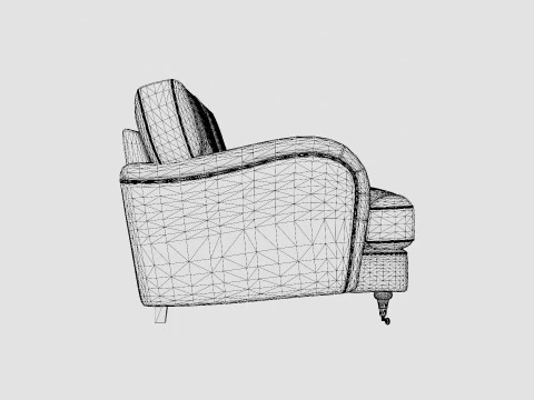 Howard Classic 3 5 Seater Sofa 3D Model