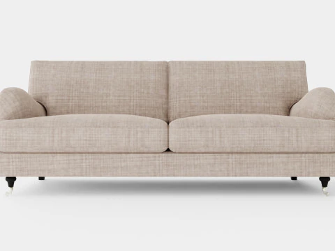 Howard Classic 3 5 Seater Sofa Beige 3D Model