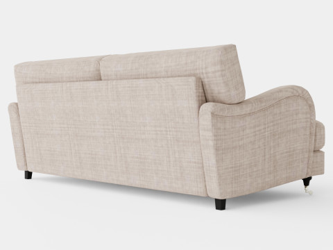 Howard Classic 3 5 Seater Sofa Beige 3D Модель