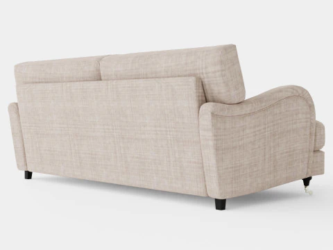 Howard Classic 3 5 Seater Sofa Beige 3D Model