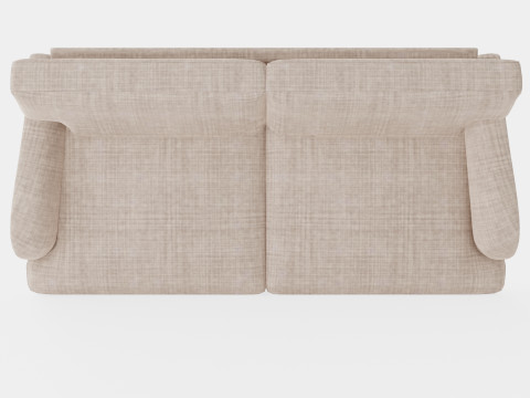 Howard Classic 3 5 Seater Sofa Beige 3D Модель