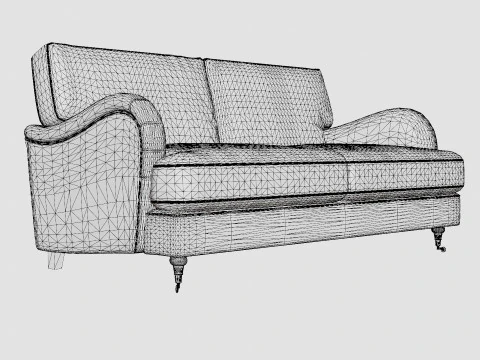 Howard Classic 3 Seater Sofa 3D Model
