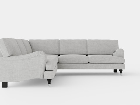 Howard Classic Corner Sofa Gray 3D Модель