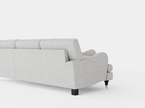 Howard Classic Corner Sofa Gray 3D Модель