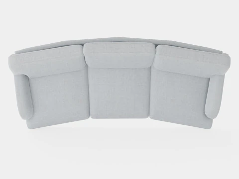 Howard Luksusowa 4-osobowa sofa rozkładana Model 3D