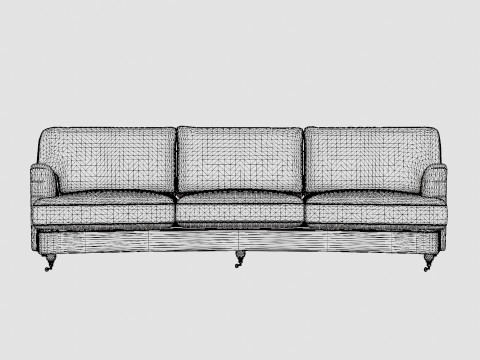 Howard Luxury 4 Seater Sofa Swung Modello 3D