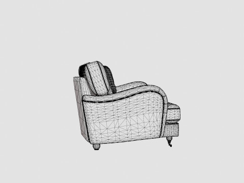 Howard Luxury 4 Seater Sofa Swung Modello 3D