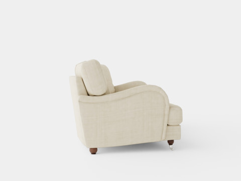 Howard Luxury 4 Seater Sofa Swung Beige Modèle 3D