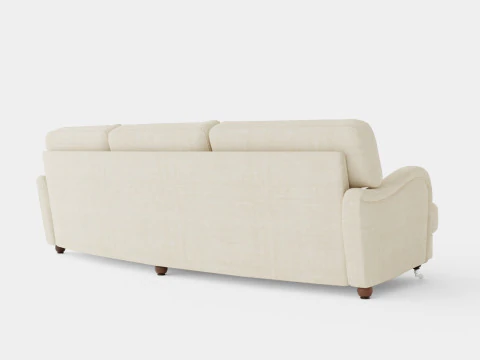 Howard Luxury 4 Seater Sofa Swung Beige 3D Model