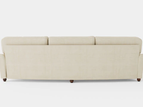 Howard Luxury 4 Seater Sofa Swung Beige 3D Model