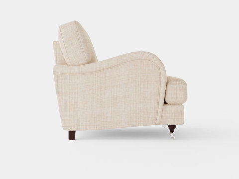 Howard Luxury Armchair Beige 3D Модель