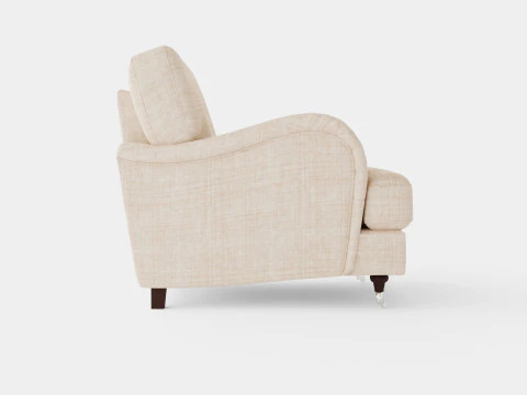 Howard Luxury Armchair Beige 3D Model