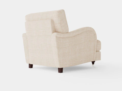 Howard Luxury Armchair Beige 3D Model