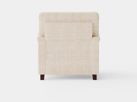 Howard Luxury Armchair Beige 3D Модель