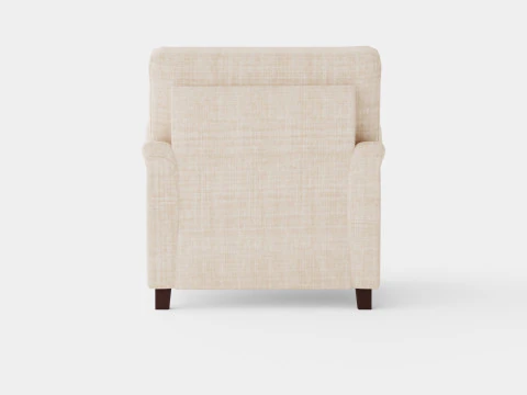 Howard Luxury Armchair Beige 3D Model