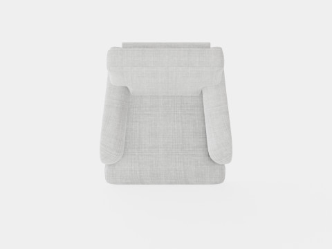 Howard Luxury Armchair Gray 3D 모델