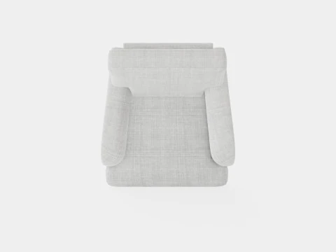 Howard Luxury Armchair Gray 3D Model