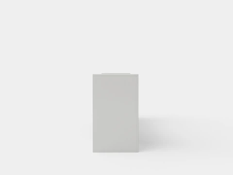 Incastro TV Bench White Black 3D Model