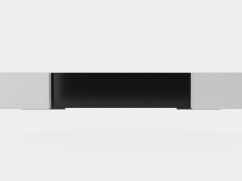 Incastro TV Bench White Black 3D मॉडल