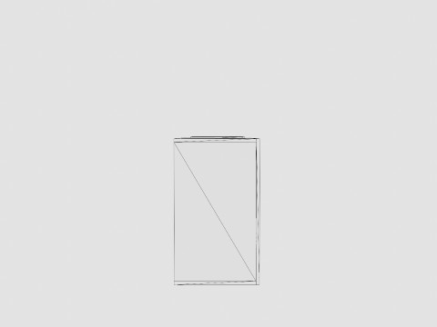 Incastro TV Bench White Black 3D मॉडल