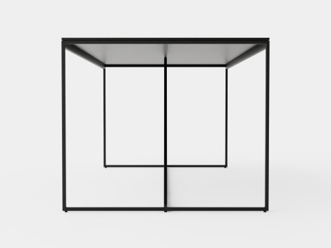 Indy Dining Table Glass Metal 3D Модель