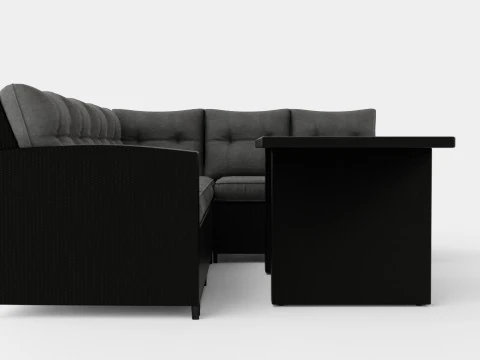 Divano James Lounge Group Table a destra Modello 3D