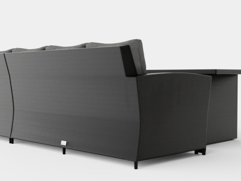 James Lounge Group Table Sofa Right 3D मॉडल