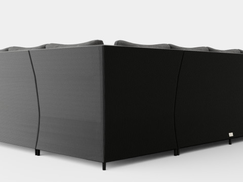 James Lounge Group Table Sofa Right 3D मॉडल