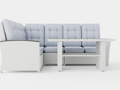 Grupo James Luxury Lounge Revers&iacute;vel Modelo 3D