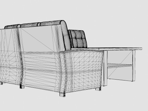 James Luxury Lounge Group Reversible 3D 模型