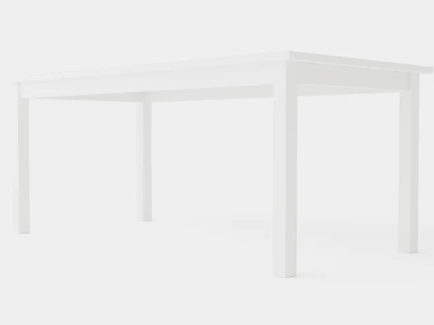 Jasmine Extensionable Dining Table 3D Model