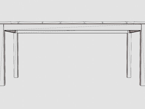 Jasmine Extensionable Dining Table Modèle 3D