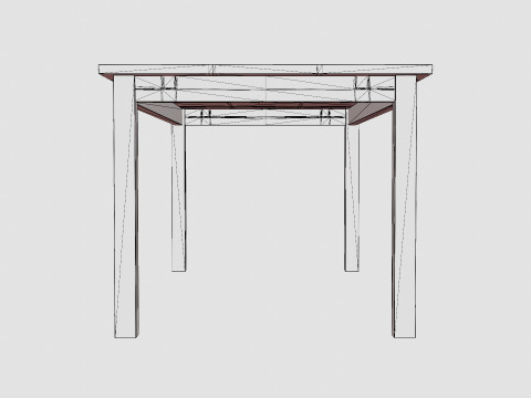 Jasmine Extensionable Dining Table Modèle 3D
