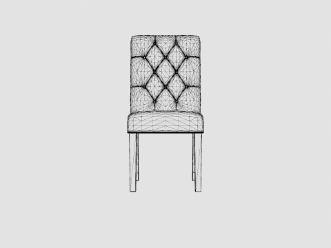 Jenny Dining Chair Gray White 3D Model