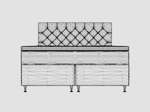 Joluma Complete Bed Package Continental Bed 3D Model