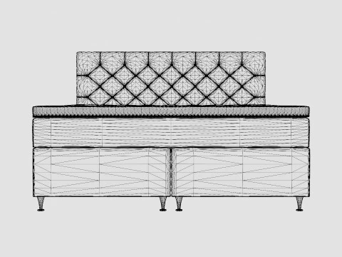Joluma Complete Bed Package Continental Bed 3D Model