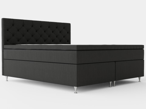 Joluma Complete Bed Package Continental Bed Black 3D Model