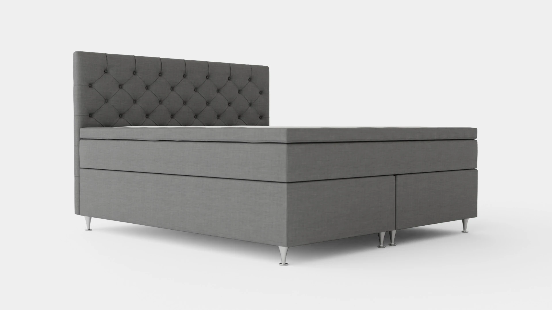 Joluma Complete Bed Package Continental Bed Gray 3D Model .c4d .max .obj .3ds .fbx .stl .blend 