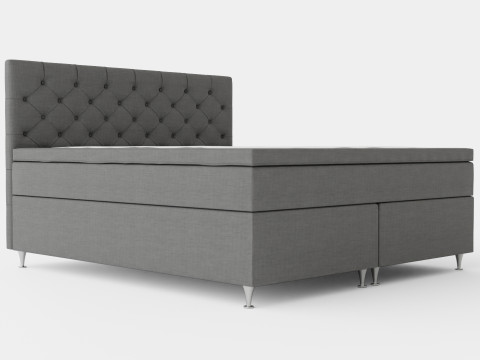 Joluma Complete Bed Package Continental Bed Gray 3D Model