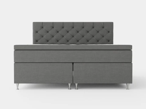 Joluma Complete Bed Package Continental Bed Gray 3D Model