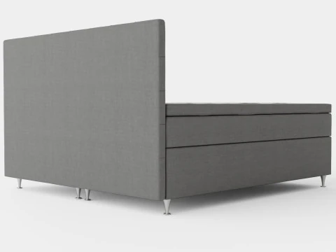 Joluma Complete Bed Package Continental Bed Gray 3D Model