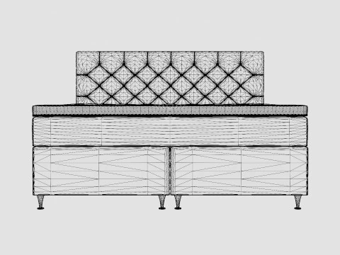 Joluma Complete Bed Package Continental Bed 3D Model