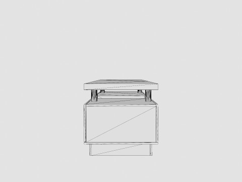 Jugansbo TV Bench 2 Shelves Led Lighting Modelo 3D