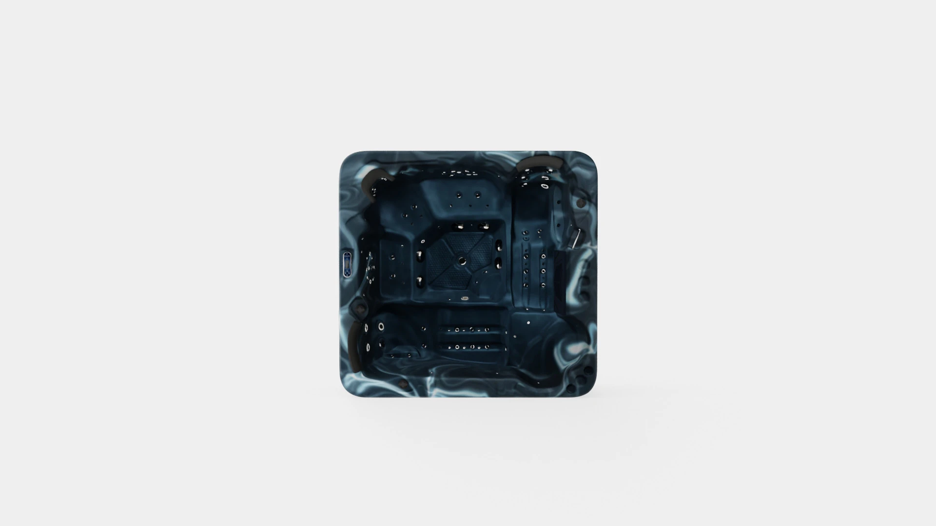 Jupiter Premium Dark Spabad 94 Jets 5 People Incl Lid 3D Model .c4d .max .obj .3ds .fbx .stl .blend 