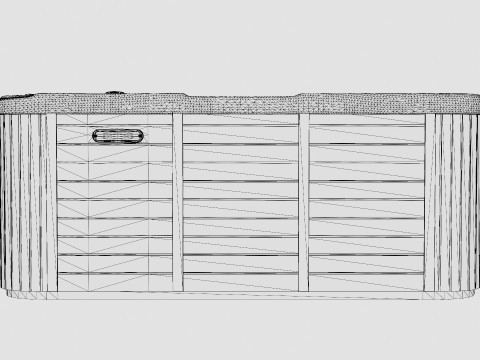 Jupiter Premium Dark Spabad 94 Jets 5 People Incl Lid Modelo 3D