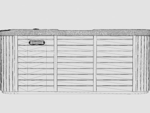 Jupiter Premium Dark Spabad 94 Jets 5 People Incl Lid 3D Model